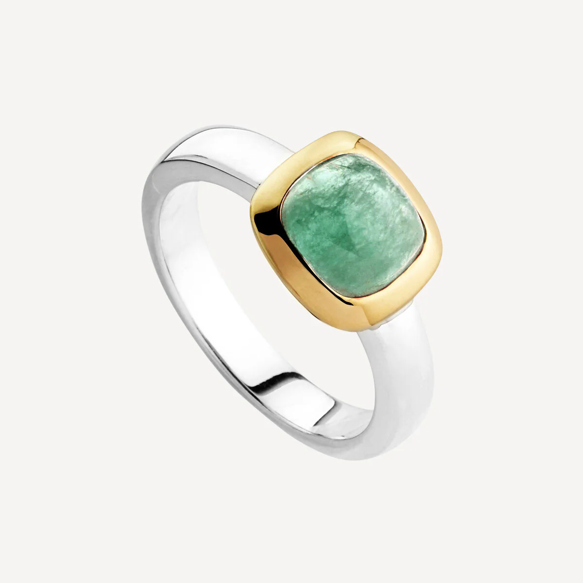 NAJO AURA GREEN AVENTURINE RING 