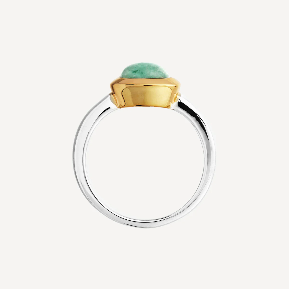 NAJO AURA GREEN AVENTURINE RING 