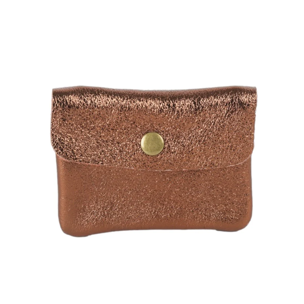 MAISON FANLI COIN PURSE METALLIC BRONZE [CLR:METALLIC BRONZE]