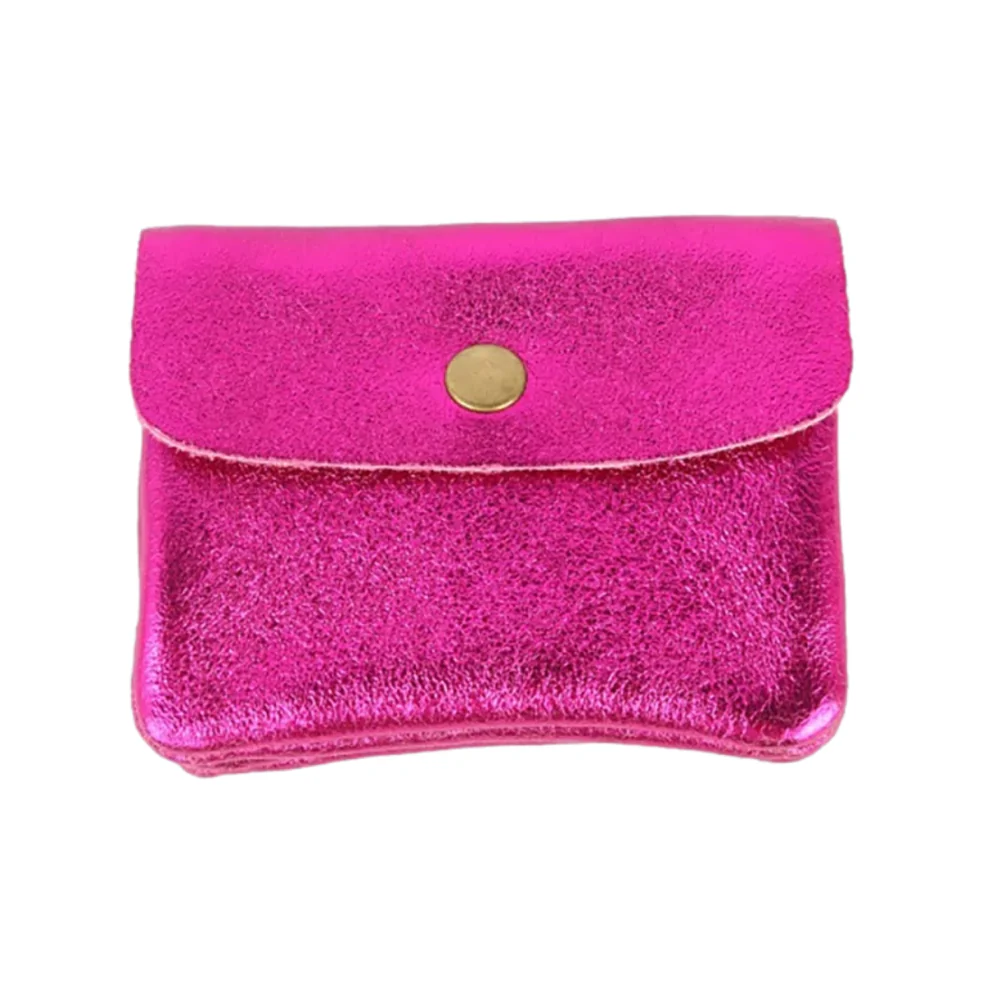 MAISON FANLI COIN PURSE METALLIC FUCHSIA [CLR:METALLIC FUCHSIA]