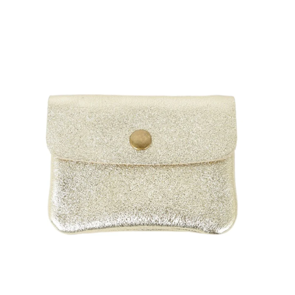 MAISON FANLI COIN PURSE METALLIC GOLD [CLR:METALLIC GOLD]