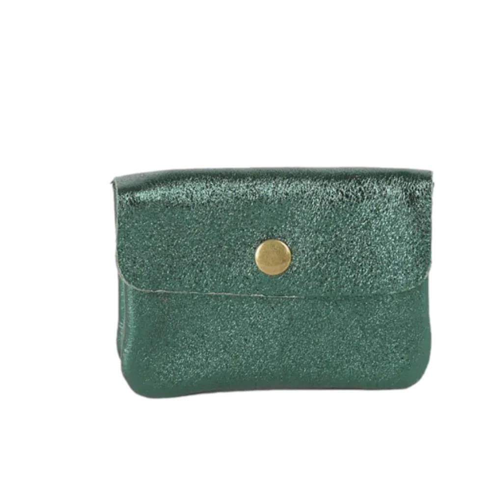 MAISON FANLI COIN PURSE METALLIC GREEN [CLR:METALLIC GREEN]