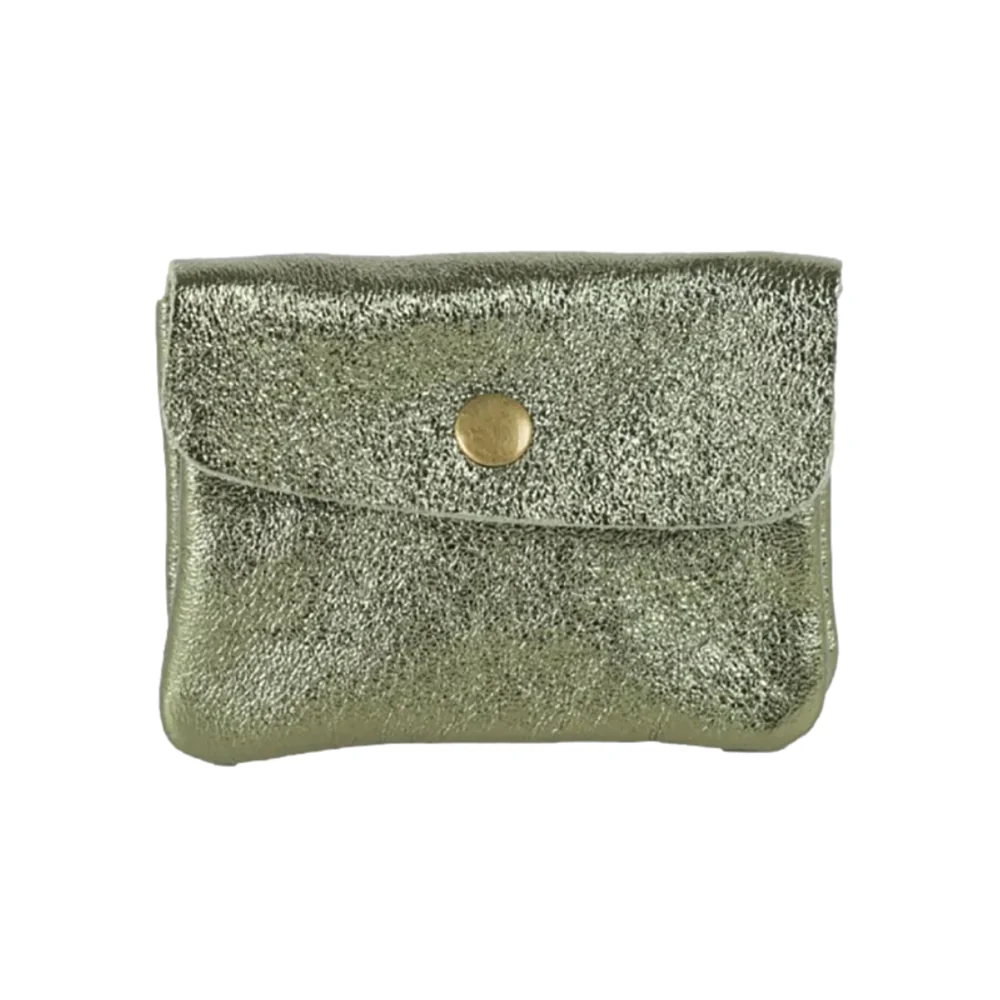 MAISON FANLI COIN PURSE METALLIC KHAKI [CLR:METALLIC KHAKI]