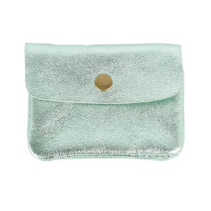 MAISON FANLI COIN PURSE METALLIC MINT [CLR:METALLIC MINT]