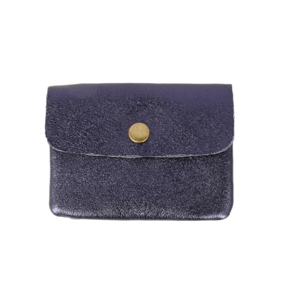 MAISON FANLI COIN PURSE METALLIC MARINE [CLR:METALLIC MARINE]