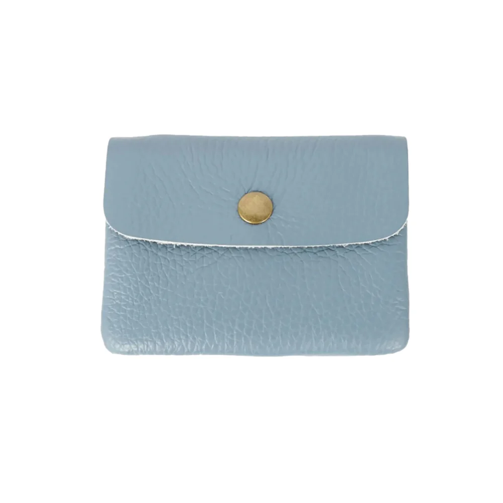 MAISON FANLI COIN PURSE DUSTY BLUE [CLR:DUSTY BLUE]