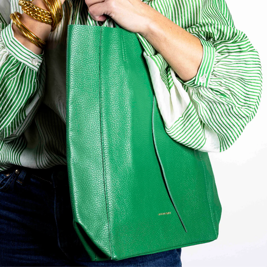 MAISON FANLI LARGE TOTE VERT [CLR:VERT]