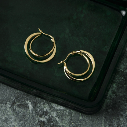 NAJO ECLIPSE HOOP EARRING GOLD 