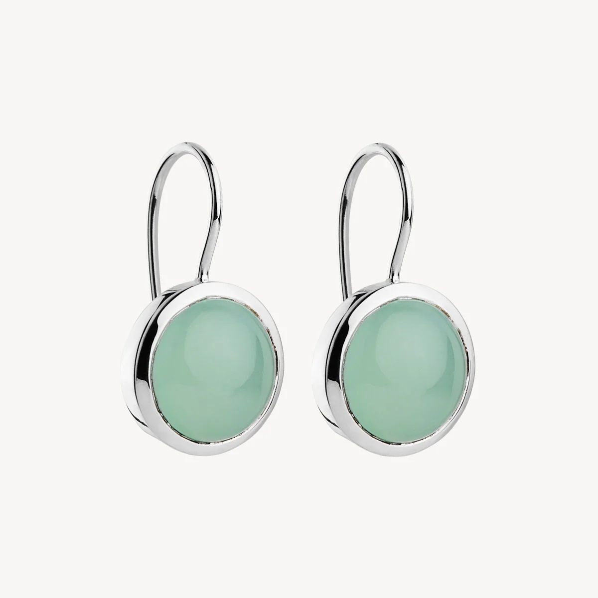 NAJO CHROMA AQUA CHALCEDONY EARRINGS