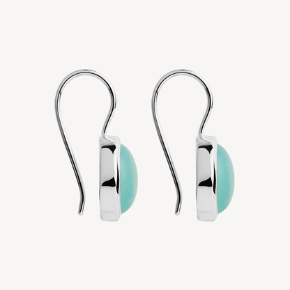 NAJO CHROMA AQUA CHALCEDONY EARRINGS