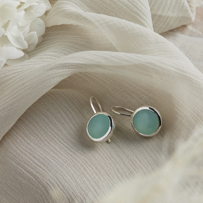 NAJO CHROMA AQUA CHALCEDONY EARRINGS