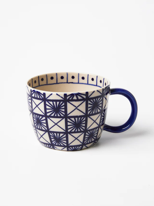 JONES & CO CARAVAN MUG INDIGO