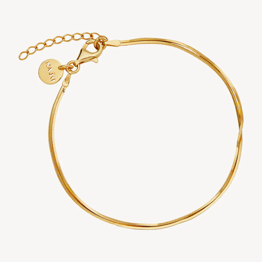 NAJO MIRAGE DOUBLE CHAIN BRACELET GOLD