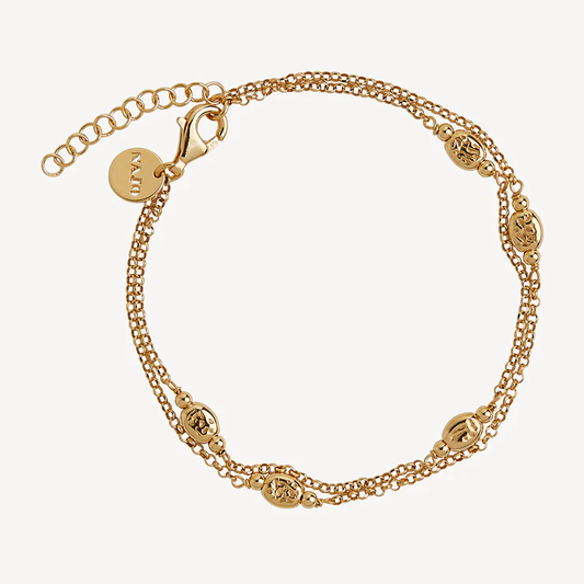 NAJO VOLARE LAYERED BRACELET GOLD