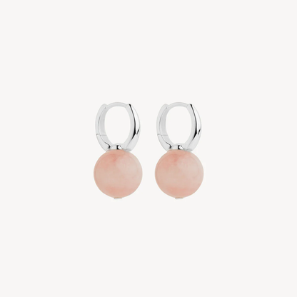 NAJO CAPELLA ROSE QUARTZ EARRINGS