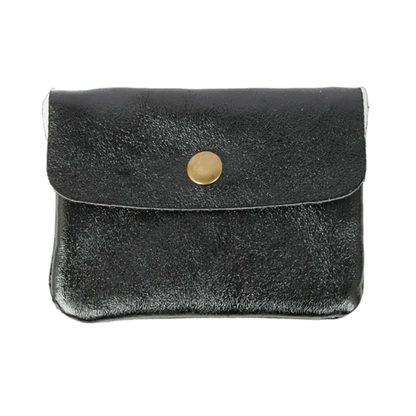 MAISON FANLI COIN PURSE METALLIC MIDNIGHT [CLR:METALLIC MIDNIGHT]