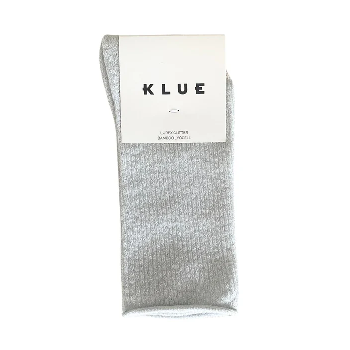 KLUE GLITTER LUREX WHITE SOCKS