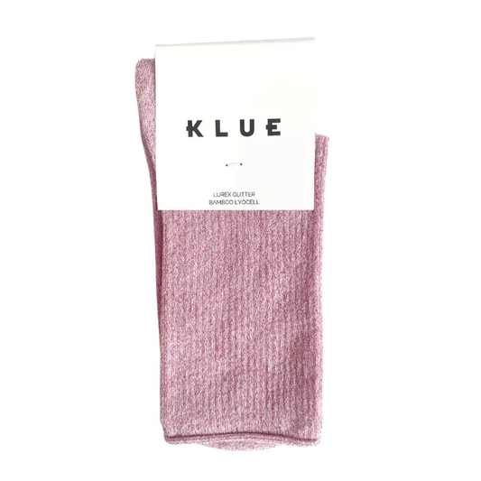 KLUE GLITTER LUREX PINK SOCKS