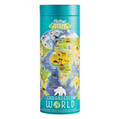RIDLEYS JIGSAW PUZZLE ENDANGERED WORLD 1000PC #