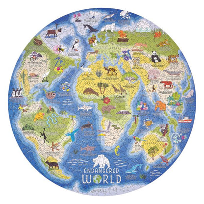 RIDLEYS JIGSAW PUZZLE ENDANGERED WORLD 1000PC #