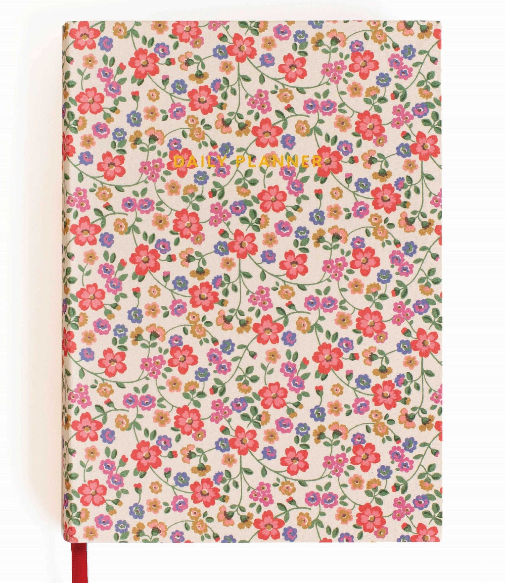 CATH KIDSTON A5 SOFT CLOTH COVER DAILY PLANNER CREAM FLORAL