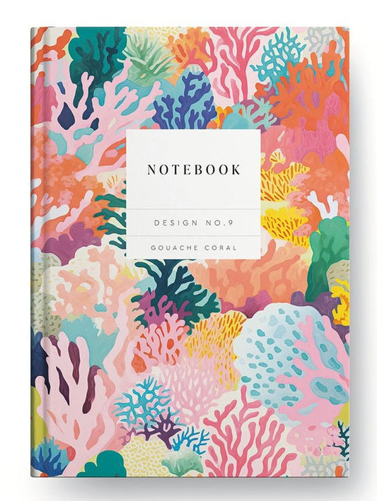 KALEIDO A5 HARDBACK NOTEBOOK GOUACHE CORAL