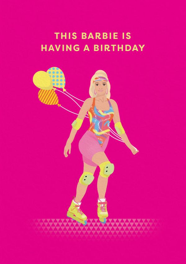 OHH DEER CARD BARBIE BIRTHDAY