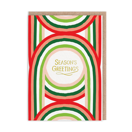 OHH DEER CARD FESTIVE RAINBOW
