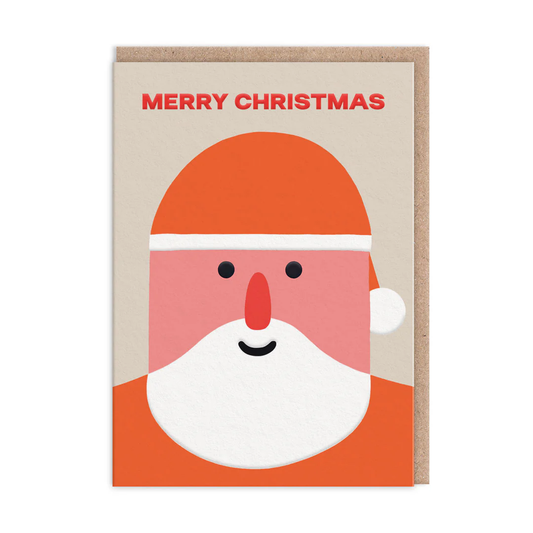 OHH DEER CARD SANTA