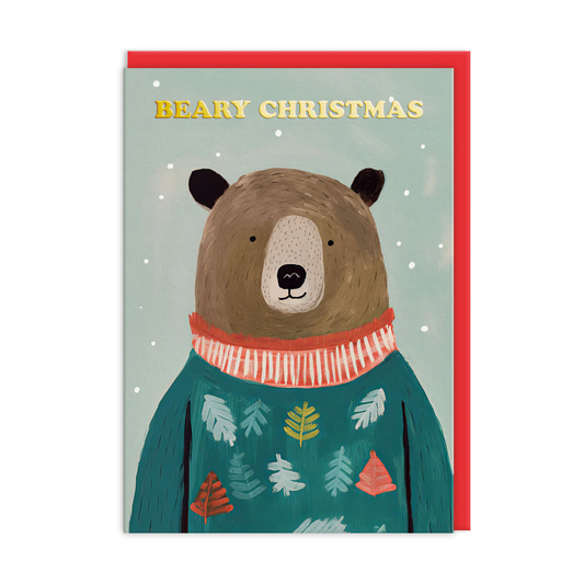 OHH DEER CARD BROWN BEAR