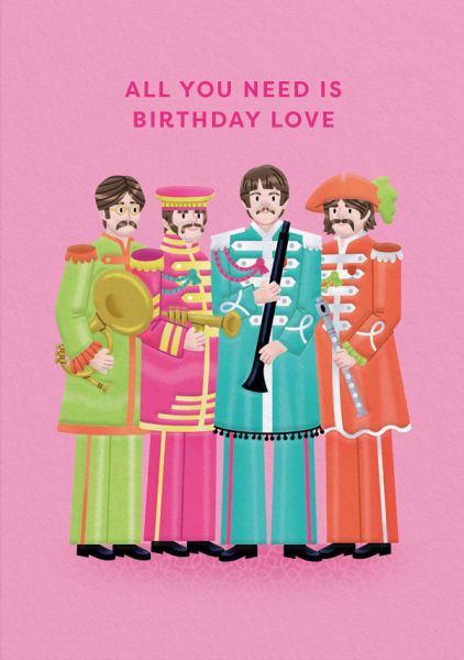 OHH DEER CARD THE BEATLES