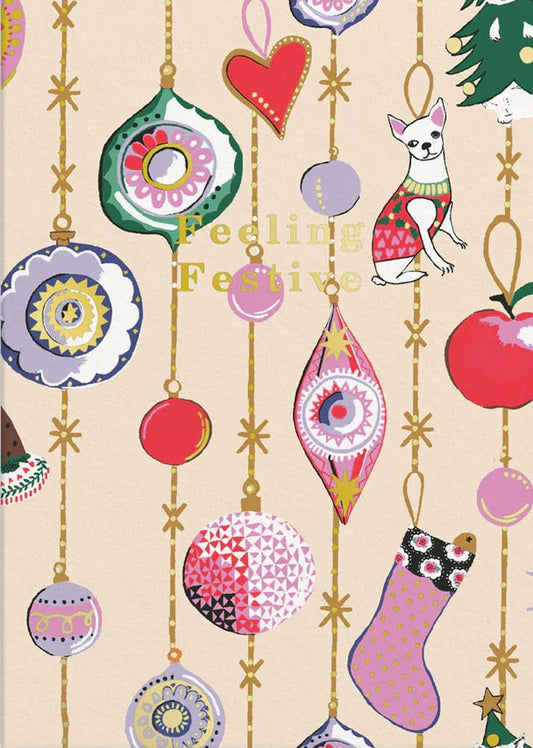 CATH KIDSTON CARD FEELING FESTIVE