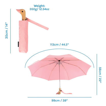 DUCK UMBRELLA COMPACT PINK