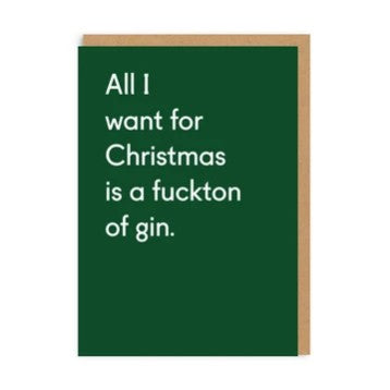 OHH DEER CARD FUCKTON OF GIN