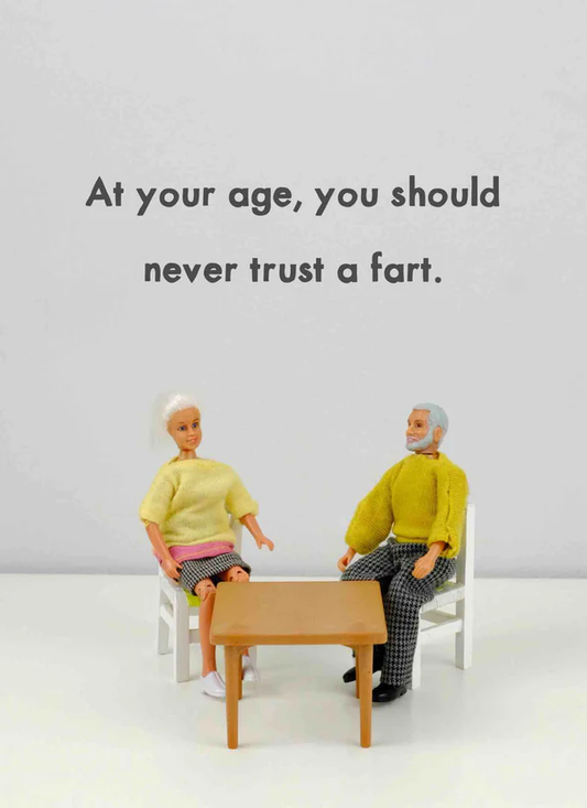 BOLD & BRIGHT CARD NEVER TRUST A FART