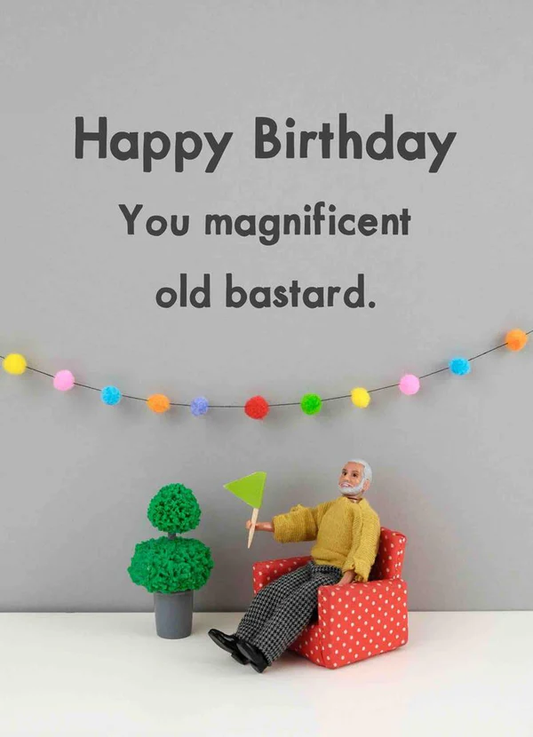 BOLD & BRIGHT CARD MAGNIFICENT BASTARD