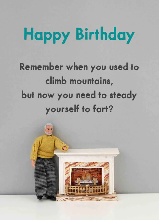 BOLD & BRIGHT CARD STEADY YOURSELF TO FART
