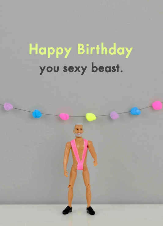 BOLD & BRIGHT CARD SEXY BEAST
