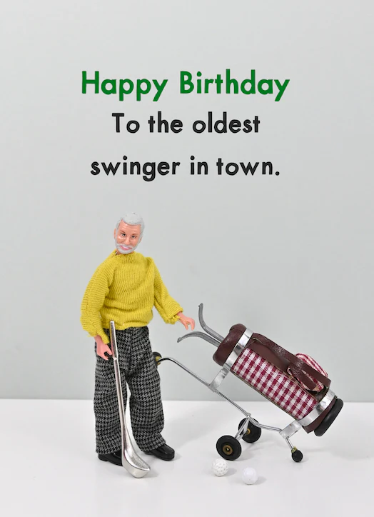 BOLD & BRIGHT CARD SWINGER