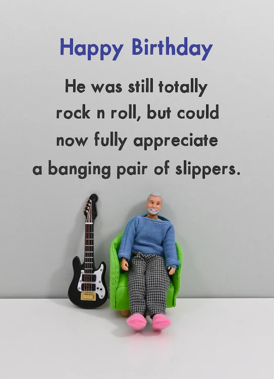 BOLD & BRIGHT CARD GOOD SLIPPERS