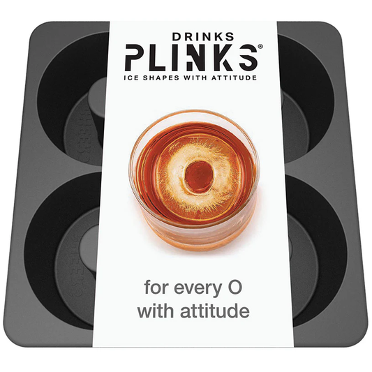 DRINKS PLINKS LETTER O SILICONE TRAY