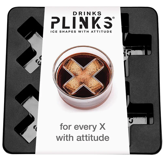 DRINKS PLINKS LETTER X SILICONE TRAY