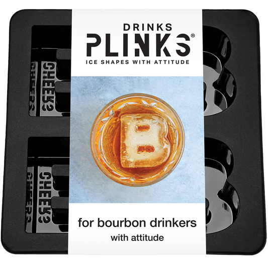 DRINKS PLINKS LETTER B FOR BOURBON SILICONE TRAY