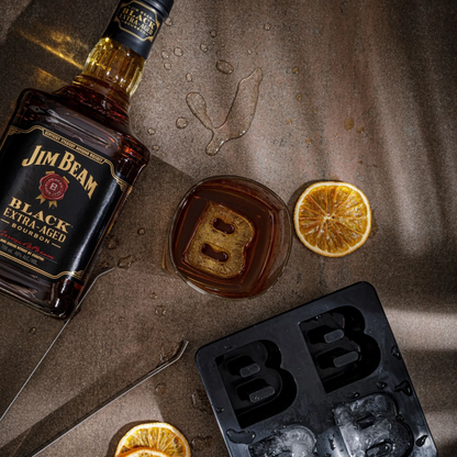 DRINKS PLINKS LETTER B FOR BOURBON SILICONE TRAY