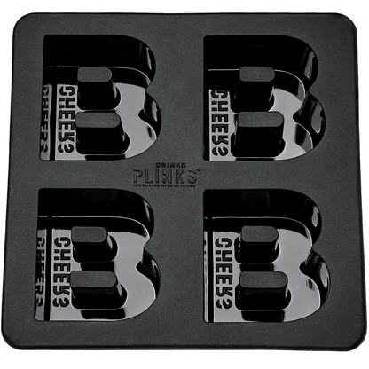 DRINKS PLINKS LETTER B FOR BOURBON SILICONE TRAY