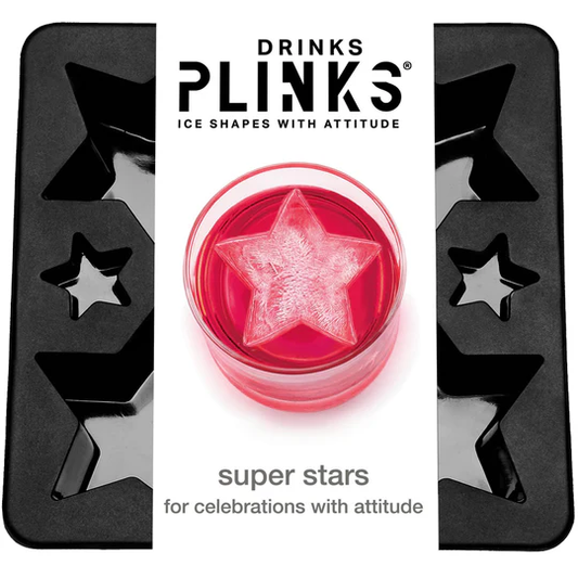 DRINKS PLINKS SUPER STARS SILICONE TRAY