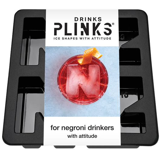 DRINKS PLINKS LETTER N FOR NEGRONI SILICONE TRAY