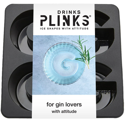 DRINKS PLINKS LETTER G FOR GIN SILICONE TRAY