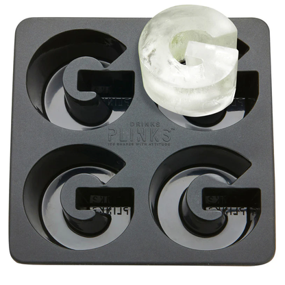 DRINKS PLINKS LETTER G FOR GIN SILICONE TRAY