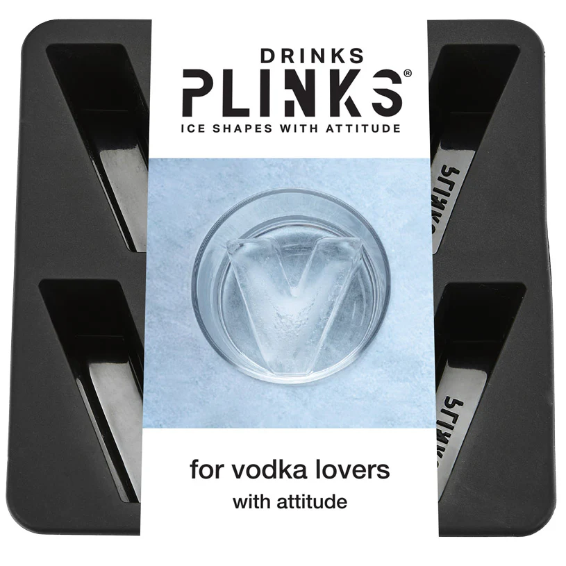 DRINKS PLINKS LETTER V FOR VODKA SILICONE TRAY